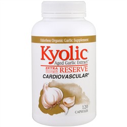 Kyolic, Aged Garlic Extract, экстракт выдержанного чеснока, повышенная сила действия, 120 капсул