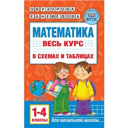 Математика. Весь курс начальной школы в схемах и таблицах. 1-4 класс. Узорова О. В., Нефедова Е. А.