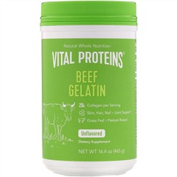 Vital Proteins, говяжий желатин, без добавок, 465 г (16,4 унции)