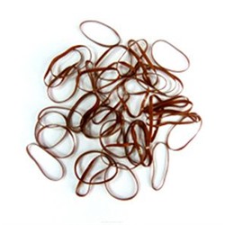 Dewal Резинки для волос RES-033, силиконовые, коричневый, 100 шт