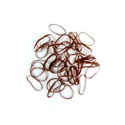 Dewal Резинки для волос RES-033, силиконовые, коричневый, 100 шт