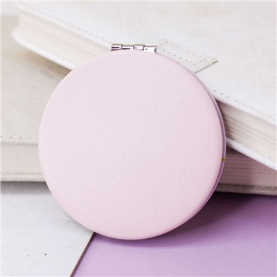 Зеркало "Marble", round pink