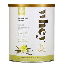 Solgar, Whey To Go, порошок сывороточного белка, ваниль, 936 г (33 унции)