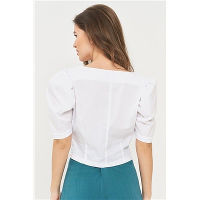 Однотонная женская блузка 7221-30031-БХ05