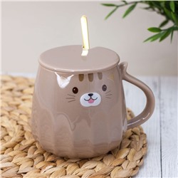 Кружка "Winking cat", brown (390 ml)