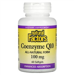 Natural Factors, Coenzyme Q10, 100 mg, 60 Softgels