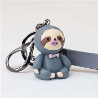 Брелок "Sloth in suit", grey