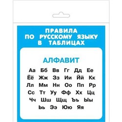 Правила по русскому языку в таблицах. Алфавит