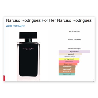 Narciso Rodriguez For Her Narciso Rodriguez
