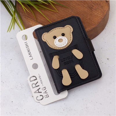 Визитница "Lovely bear", black