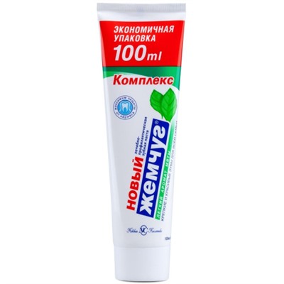 Зубная паста Новый Жемчуг Легкий аромат мяты 100 мл (136 г)