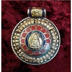Тибетское украшение Будда в лотосе 2