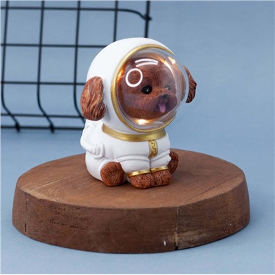 Ночник "Dog space suit", brown