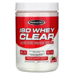 Muscletech, ISO Whey Clear, Ultra-Pure Protein Isolate, Arctic Cherry Blast, 1.10 lbs (503 g)