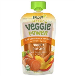 Sprout Organic, Veggie Power, Sweet Potato with Mango, Apricot & Carrot, 4 oz (113 g)