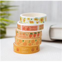 Набор декоративного скотча "Designer prints", orange