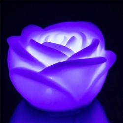 Светильник-ночник "Добрый сон-Роза" 6*3,5см LED на батарейках, цвета микс