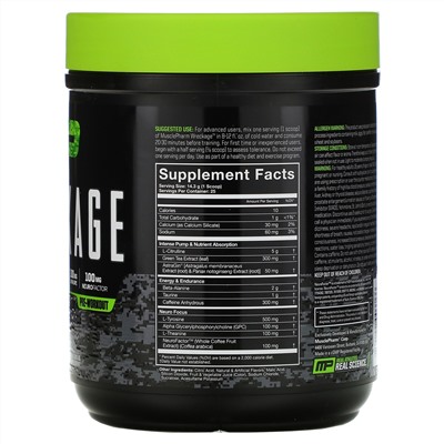 MusclePharm, Wreckage, Pre-Workout, Fruit Punch, 12.61 oz (357.5 g)