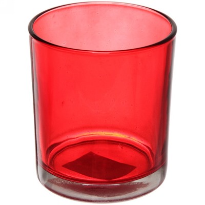 Подсвечник "Oasis-Glass" 8,8*10см цвет красный