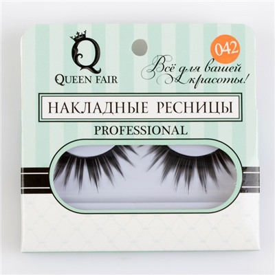 Ресницы накладные «Объём», с клеем, цвет чёрный