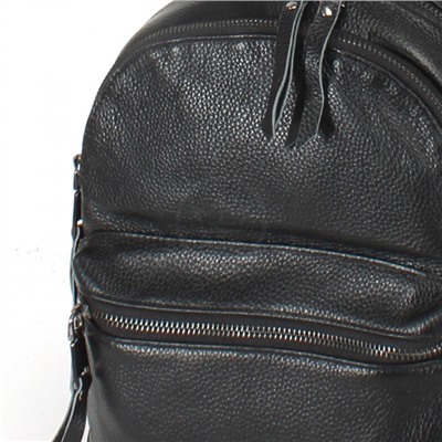 Сумка женская натуральная кожа GU 1201-8011, (рюкзак) 2отд, 4внеш, 5внут/карм, черный 232615