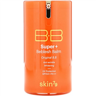 Skin79, Super+ Beblesh Balm, Original B.B, SPF 50+, PA+++, Orange, 40 ml