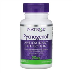 Natrol, Pycnogenol, 50 мг, 60 капсул