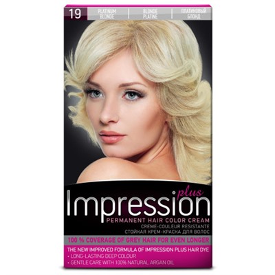 Краска для волос Impression Plus (Импрессион) № 19 - Платиновый блонд