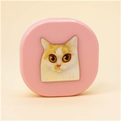 Контейнер для линз "Purebred Cat", pink-ginger