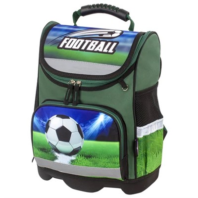 Ранец ЮНЛАНДИЯ WISE для начальной школы, “Play football“, 37х29х15 см, 229949