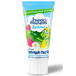Happy Moments, Детская зубная паста со вкусом малины от 1 до 8 лет 60 мл Happy Moments