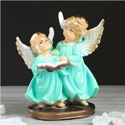 Статуэтка "Ангел пара с книгой", 21 см, микс