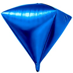 В0382-1 Шар фольга Алмаз синий 60см