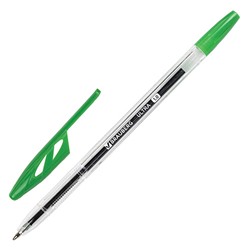 Ручка шариковая Brauberg (Брауберг) Ultra, зеленая, пишущий узел 1 мм, линия письма 0,5 мм