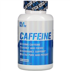 EVLution Nutrition, Caffeine, 200 mg, 100 Tablets