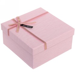 Коробка подарочная "Страсть" , цвет розовый, 19*19*9,5 см