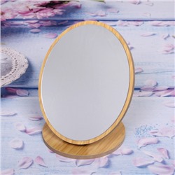 Зеркало настольное в деревянной оправе "High Tech - Fashion" овал, 17*20,5см