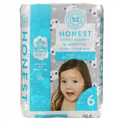 The Honest Company, Honest Diapers, Size 6, 35+ Pounds, Pandas, 18 Diapers