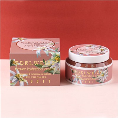 Увлажняющий крем для лица с экстрактом эдельвейса Jigott Edelweiss Flower Hydration Cream