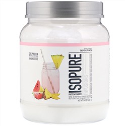 Isopure, Протеиновый порошок Infusions, тропический пунш, 400 г