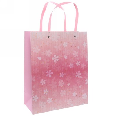 Пакет подарочный "Розовая нежность" 32х26х12 см, микс