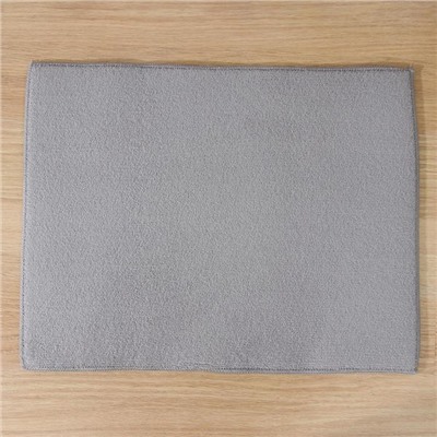 Салфетка для сушки посуды Доляна «Зигзаг», 38×50 см, микрофибра, цвет серый