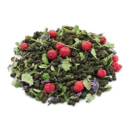 Иван-чай с ягодами и листом смородины