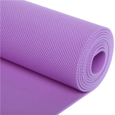 Коврик для йоги 3 мм 173х61 см "Умиротворение" EVA, фиолетовый