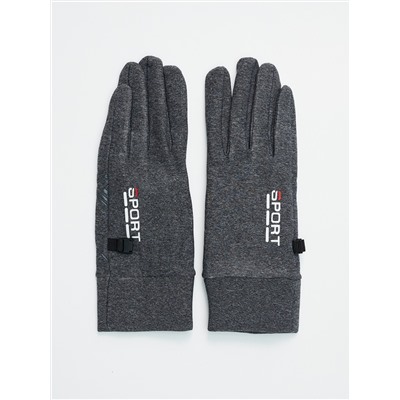 Спортивные перчатки демисезонные женские серого цвета 606Sr