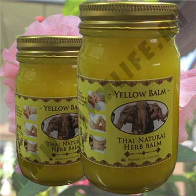 Тайский Желтый Бальзам Thai Natural Herb Balm Вес 50 гр.