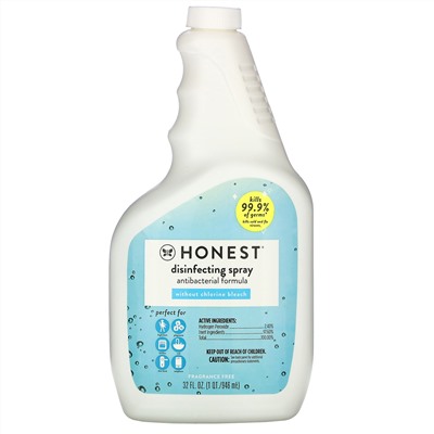 The Honest Company, Disinfecting Spray, Antibacterial Formula, 32 fl oz (946 ml)