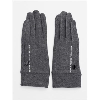 Спортивные перчатки демисезонные женские серого цвета 644Sr