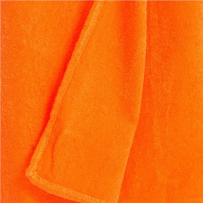 Набор д/сауны махр. жен. (Килт(юбка)(80х150+-2)+ чалма), цвет оранжевый
