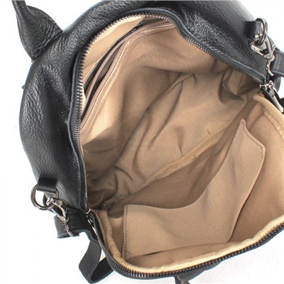 Сумка женская натуральная кожа RM-H-3867, (рюкзак) 1отд, 4внутр+4внеш/карм, черный 232970